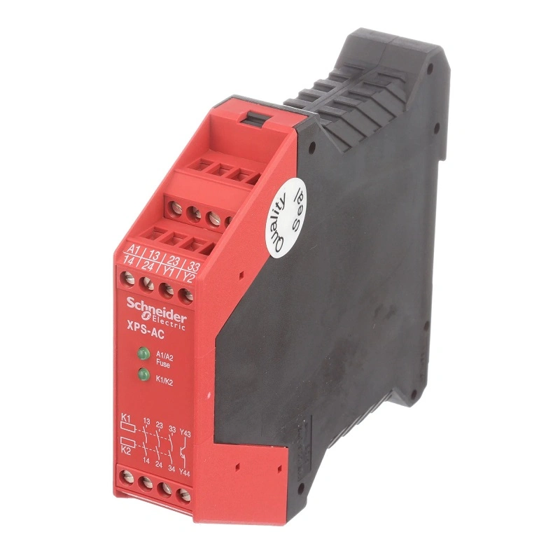 Brand New Schnei-Der Xpsac5121 Emergency Stop Relay 24VAC/DC 2.5A 3no DIN Rail Screw Clamp XPS-AC Series Good Price