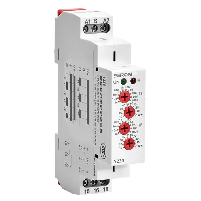 Siron Y23 AC/DC 24V-250V Cycle Delay Time Relay for Circulation Delay Control Occasions